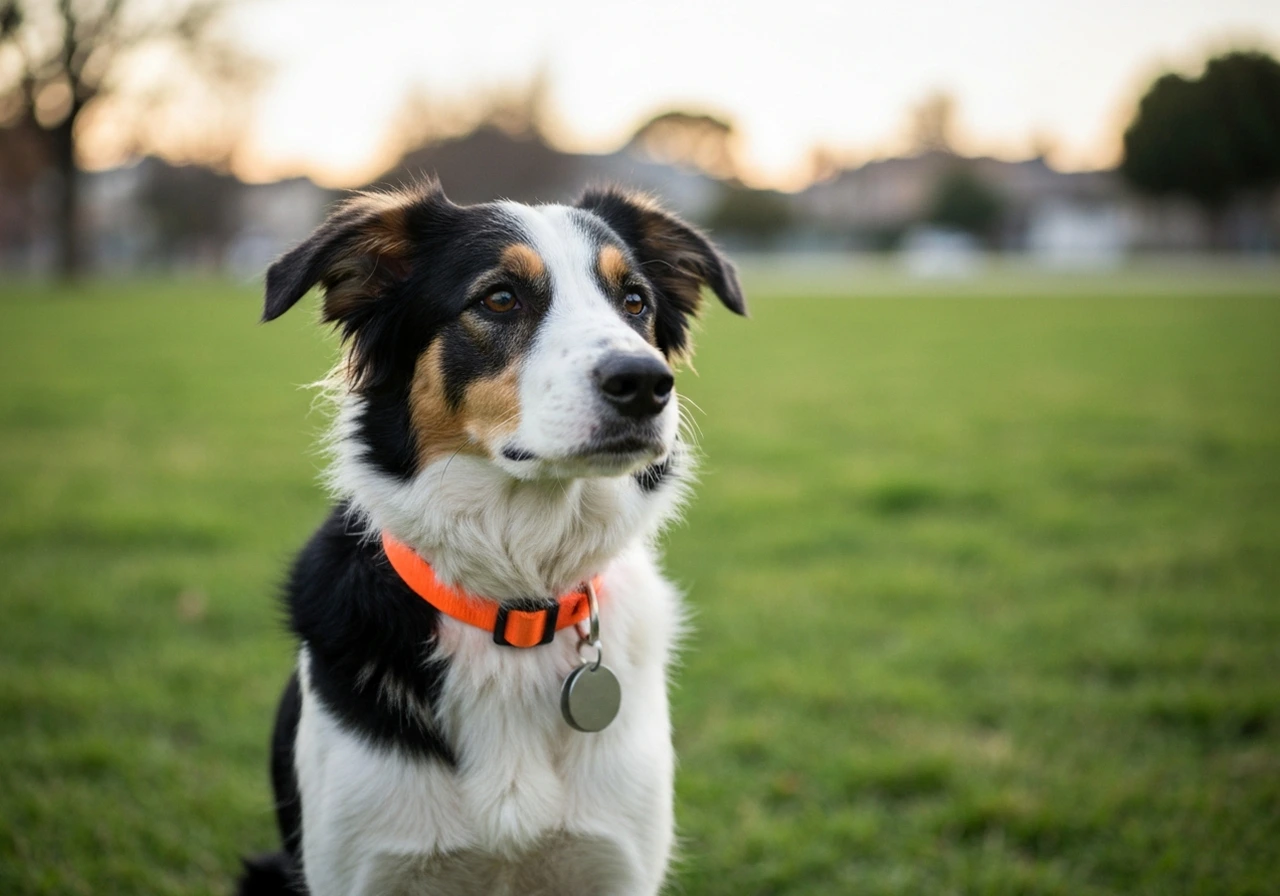 Border Collie puppy playing